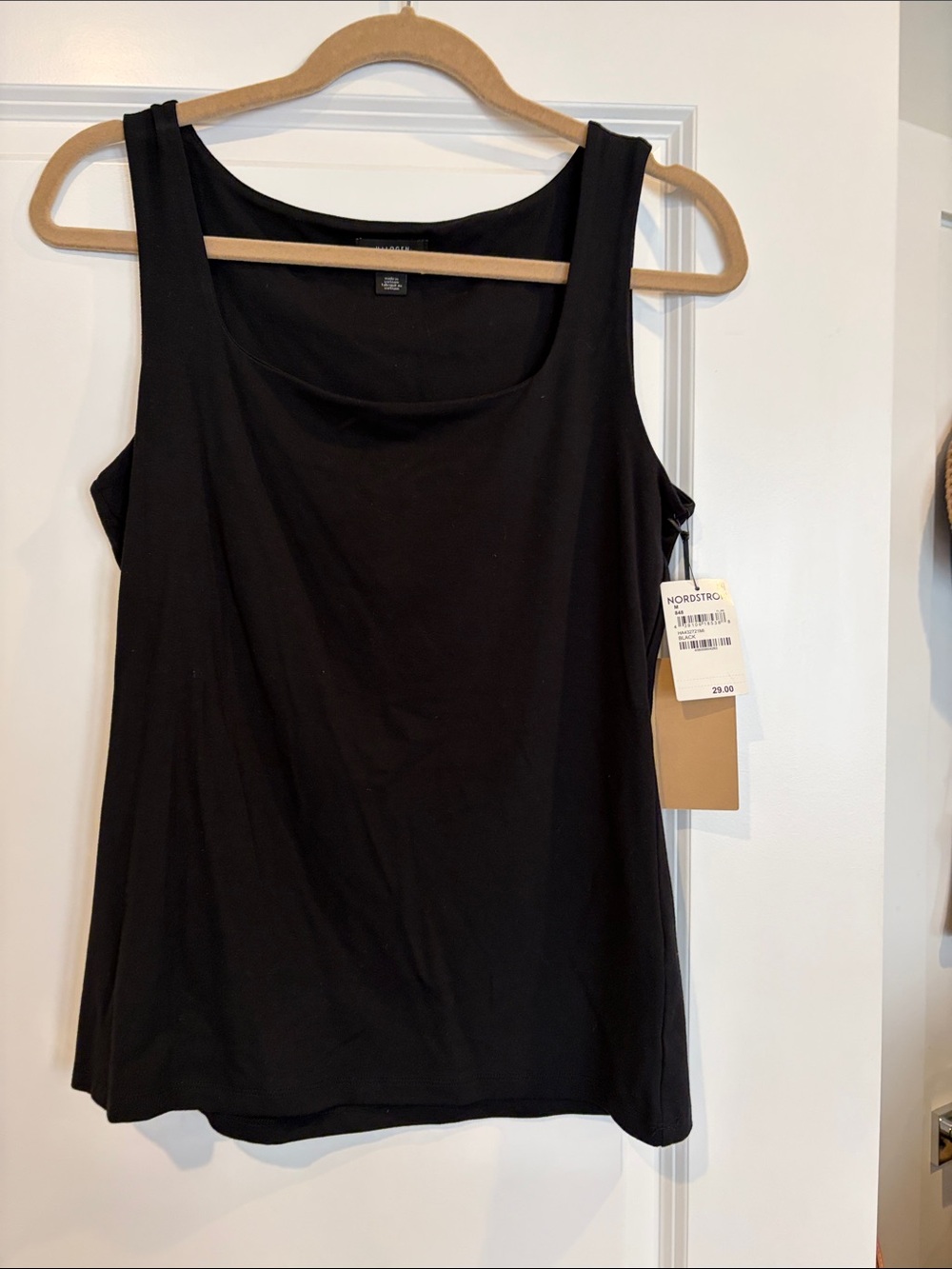 Halogen Black Scoop Neck Tank